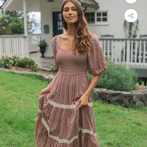 Neuflora Laurawood Dress in Dusty Rose - Picture 1 of 2